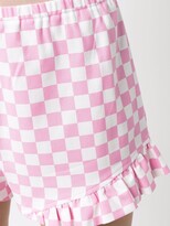 Thumbnail for your product : Roseanna Grid-Print Ruffle Shorts