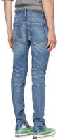 Thumbnail for your product : Fear Of God Blue Selvedge Zip Jeans