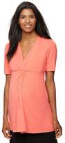 Thumbnail for your product : A Pea in the Pod Knot Front Maternity Shirt