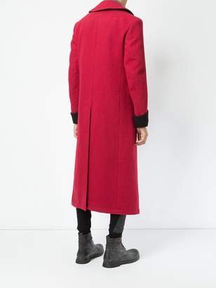 Haider Ackermann long double-breasted coat