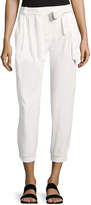 Thumbnail for your product : Parker Elliott Mid-Rise Cropped Pants, White