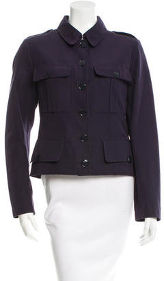 Hermes Fitted Pointed Collar Jacket