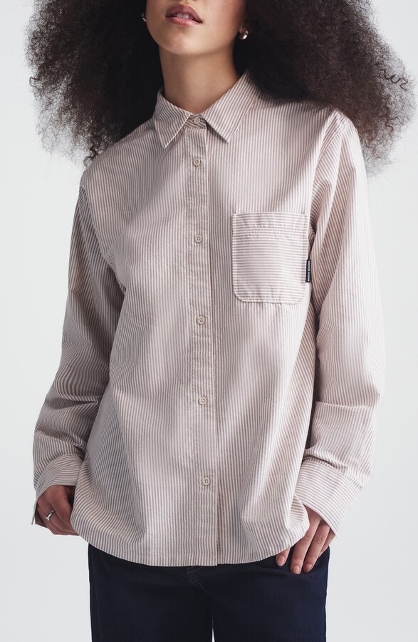 Brooklyn Industries Burgundy Stripe Shirt