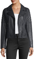 Thumbnail for your product : AG Jeans Larissa Lamb Leather Moto Jacket