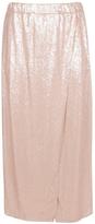Thumbnail for your product : boohoo Plus Isabella Wrap Sequin Maxi Skirt