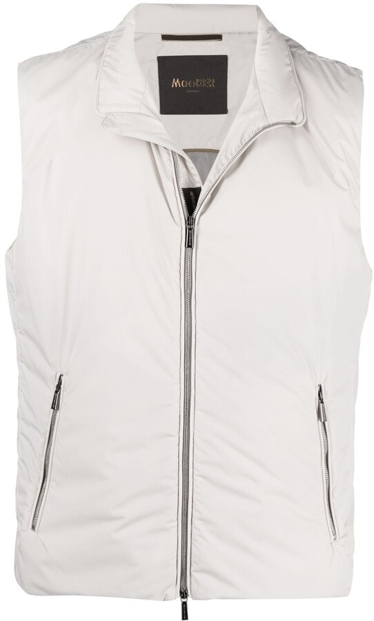 Moorer Quilted Zip-Up Gilet - ShopStyle Jackets