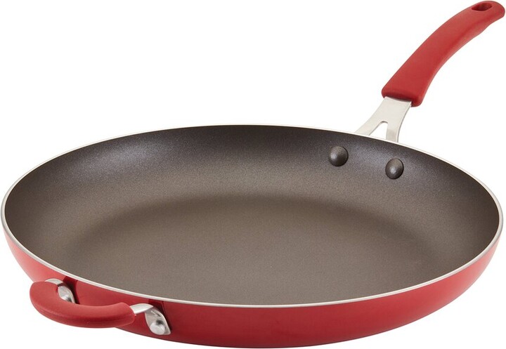 Rachael Ray Cook + Create Aluminum Nonstick Frying Pan With Helper Handle