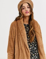 Thumbnail for your product : Qed London soft touch hoodie in camel