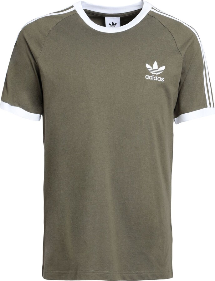 adidas Adicolor Classics 3-stripes T-shirt T-shirt Military Green -  ShopStyle