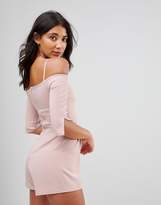 Thumbnail for your product : Oh My Love Cold Shoulder Romper