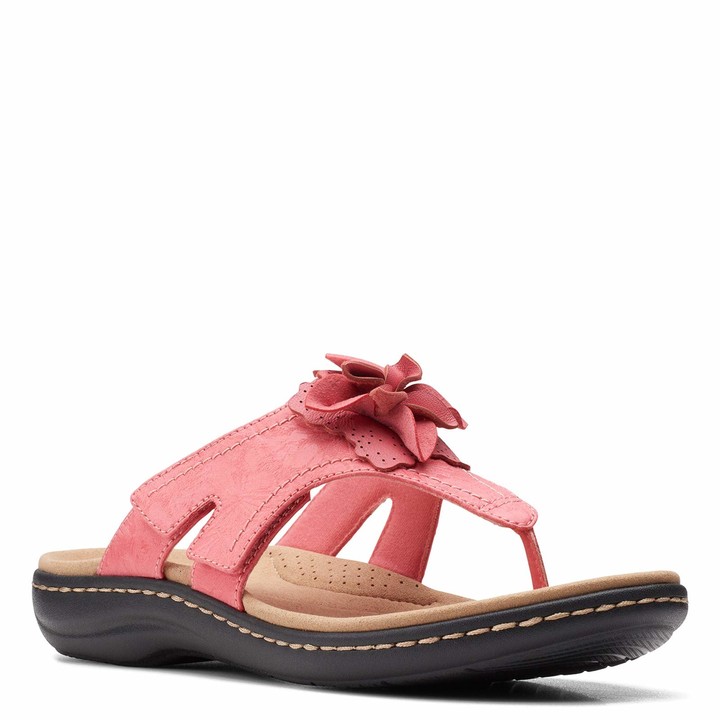 clarks ladies pink sandals