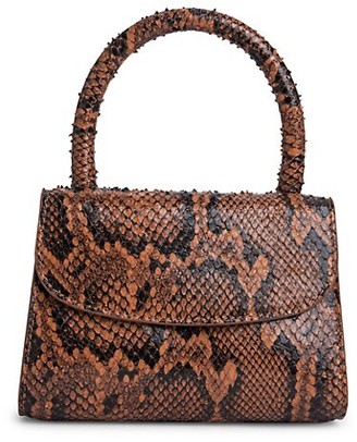 brown snake print bag