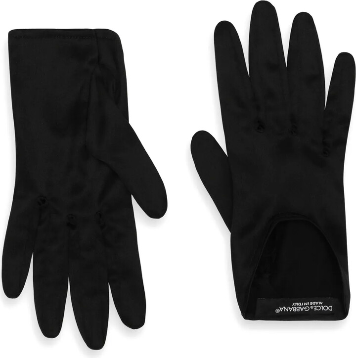 【D&G】DOLCE&GABBANA Swarovski Napa Fingerless Gloves Dolce & Gabbana Swarovski Napa Fingerless Gloves - ShopStyle