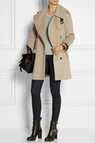 Thumbnail for your product : Belstaff Farlow leather-trimmed wool and cashmere-blend trench coat