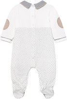 Thumbnail for your product : Mayoral Boy's Dotted Embroidered Bunny Footie Pajamas, Size 1-6M
