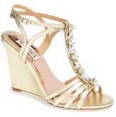 Thumbnail for your product : Badgley Mischka 'Kole' T-Strap Wedge Sandal