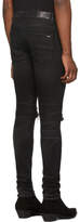 Thumbnail for your product : Amiri Black Cashmere Patch Jeans