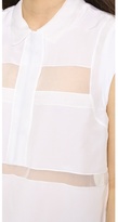 Thumbnail for your product : Rebecca Taylor Layered Organza Top