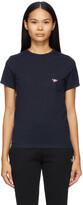 Thumbnail for your product : MAISON KITSUNÉ Navy Tricolor Fox Patch Pocket T-Shirt