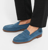 Thumbnail for your product : Edward Green Duke Suede Penny Loafers