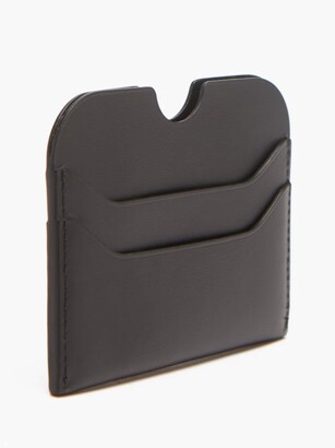 Acne Studios Foiled-logo Leather Cardholder - Black