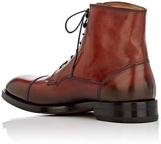 Barneys New York Men's Cap-Toe Leather Boots