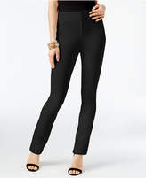 Thumbnail for your product : INC International Concepts Faux-Leather-Trim Straight-Fit Pants, Created for Macy's