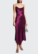 Thumbnail for your product : Alice + Olivia Harmony Draped Asymmetric Midi Dress w/ Slit