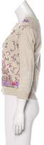 Thumbnail for your product : Valentino Embellished Linen-Blend Cardigan Set