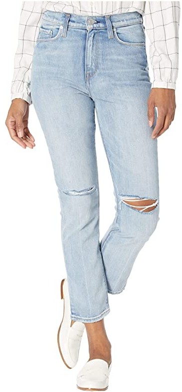 high waisted washed out jeans