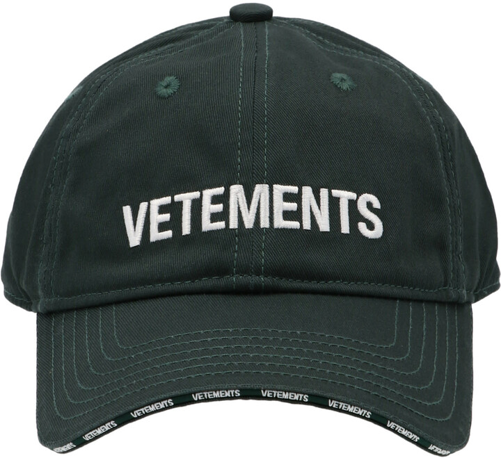 Blue Vetements Cotton Fashion Is My Profession Baseball Cap in Black Womens Hats Vetements Hats 