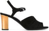 Jil Sander - open toe sandals - women - Peau de chèvre/Bos Taurus/Chèvre velours - 37.5