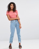 Thumbnail for your product : Brave Soul Crop Rib T-Shirt
