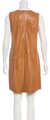 Vince Leather Mini Dress