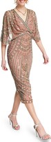 Thumbnail for your product : ASOS DESIGN Beaded Faux Wrap Dress