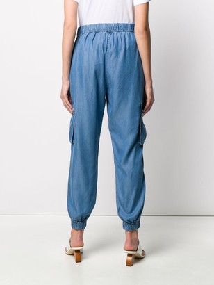Twin-Set Cargo Pocket Tapered-Leg Trousers