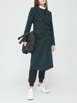 Thumbnail for your product : Very Longline Belted Coat Green