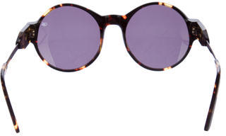 Proenza Schouler Round Tortoiseshell Sunglasses
