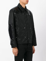 Thumbnail for your product : Givenchy faux leather-panelled jacket