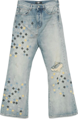 Amiri M65 Camo Cargo Kick Flare Jeans - ShopStyle