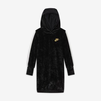 Nike Little Kids' Crushed Velour Hoodie Dress - ShopStyle
