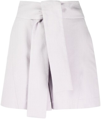 IRO A-line cotton shorts