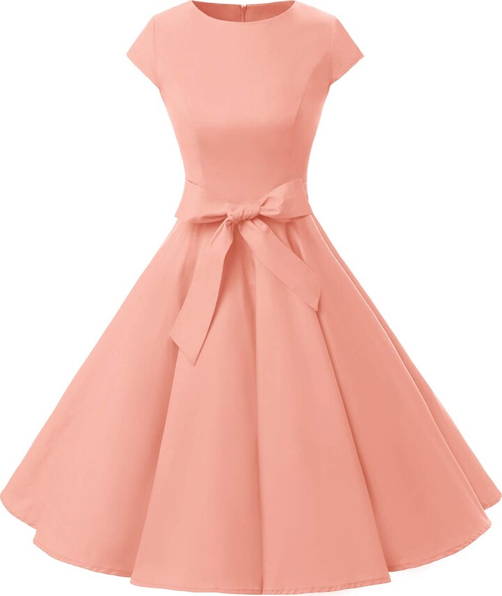 simple short pink dress
