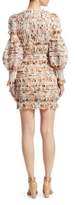 Thumbnail for your product : Zimmermann Smocked Floral Mini Dress