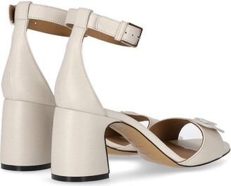 Emporio Armani Ivory Heeled Sandal