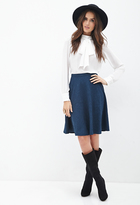 Thumbnail for your product : LOVE21 LOVE 21 Floral Matelassé Skirt