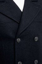 Thumbnail for your product : Topman Wool Blend Double Breasted Peacoat