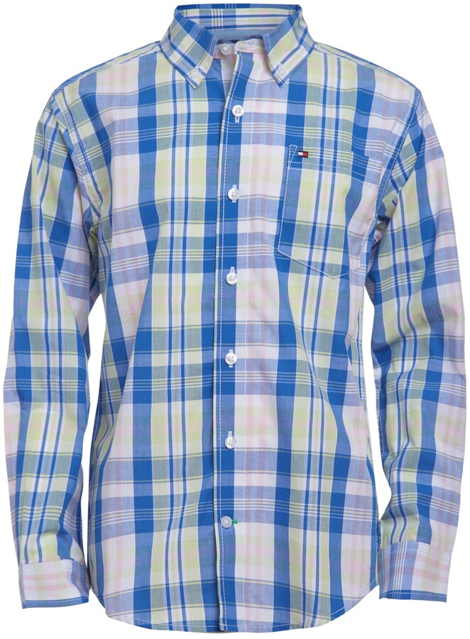 Tommy Hilfiger Boys' Yd Stripe Clipping Shirt L/S