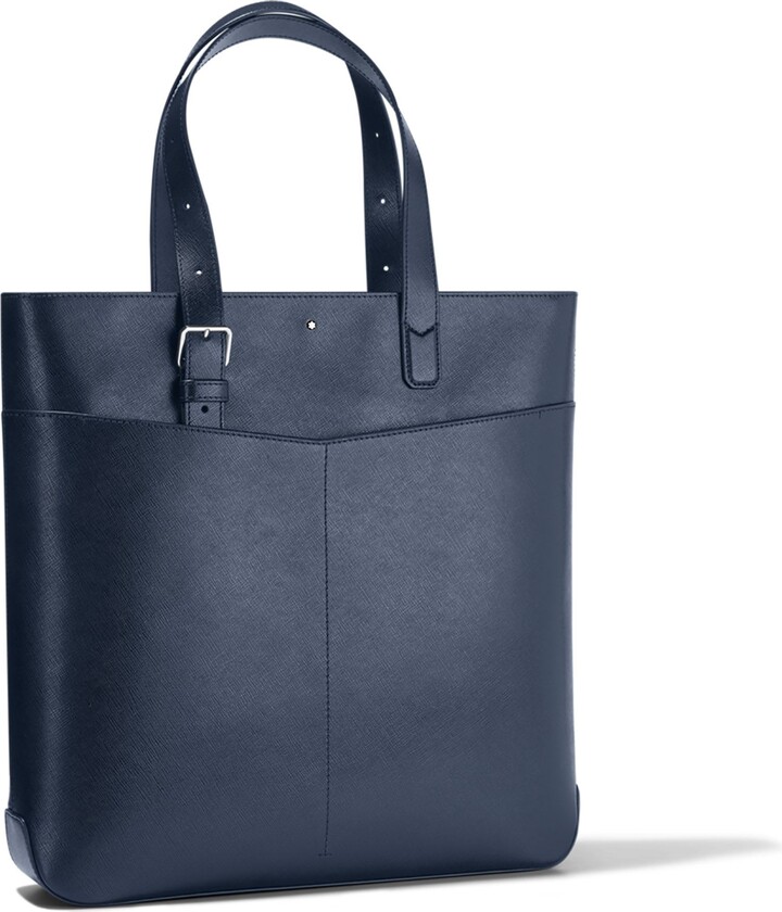 Montblanc Sartorial Vertical Tote Handbag Midnight Blue - ShopStyle