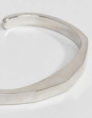 ICON BRAND Premium Manta Cuff Bangle Bracelet In Silver